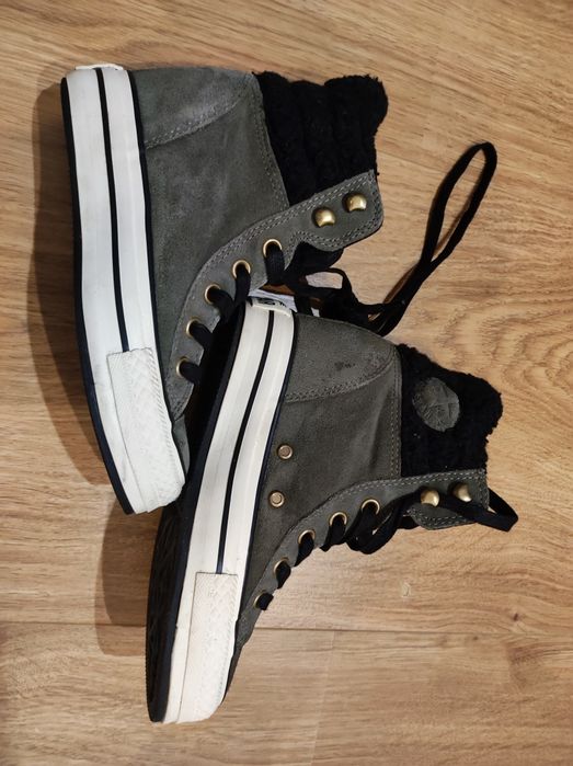 Trampki Converse ocieplane długie rozm 36