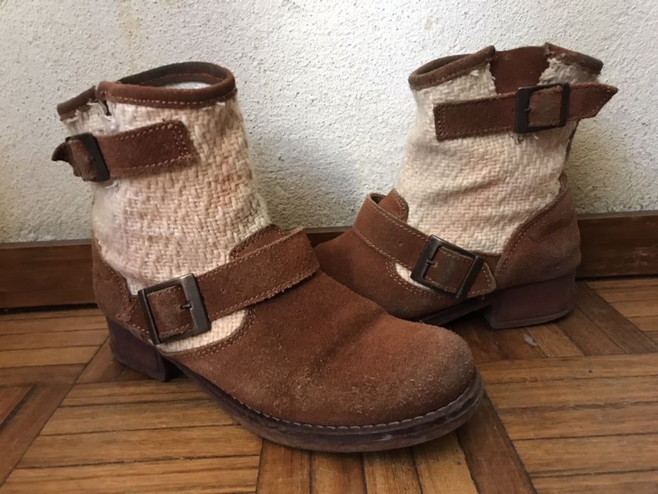 Botas em camurça Sofia Cunha