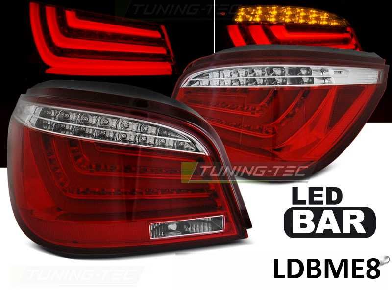 Lampy światła tył tylne BMW E60 r.03-07 Diody LED BAR NEON SMOKE NOWE