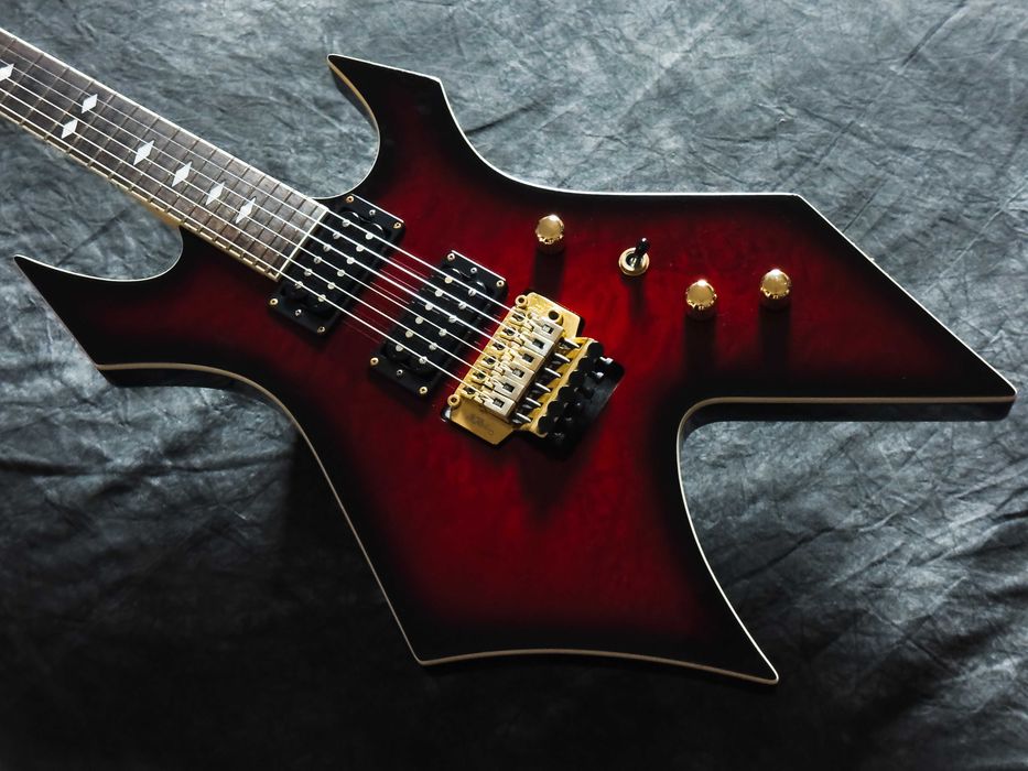 B.C. Rich Warlock-920JE See Through Red Burst