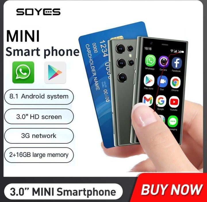 Міні смартфон SOYES S 23 PRO,3'IPS екран