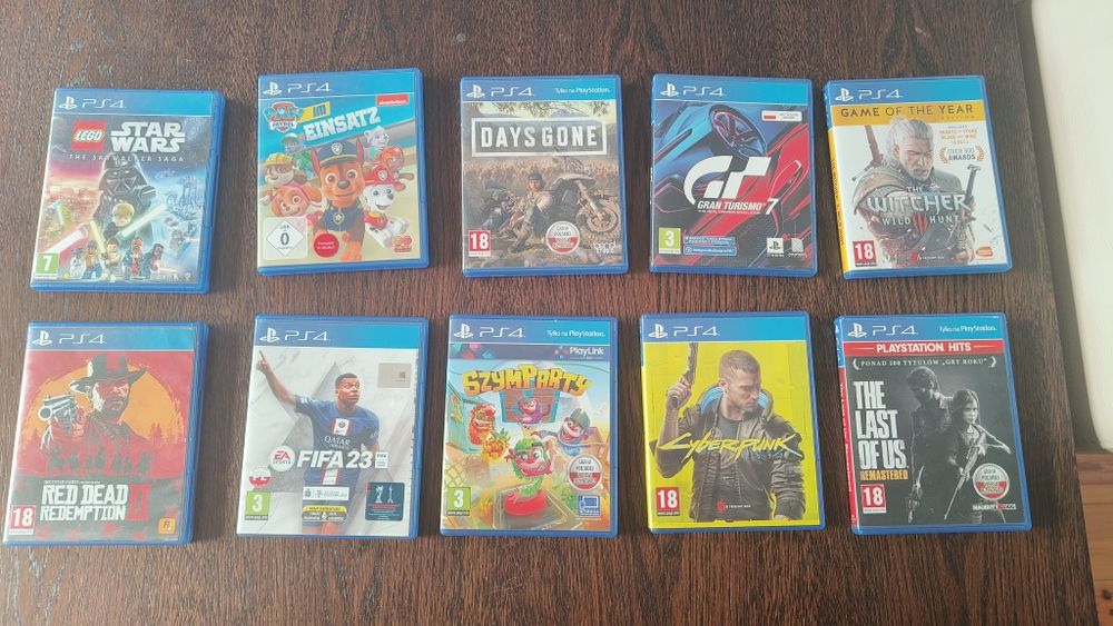 Sprzedam gry na PS4 stan bdb