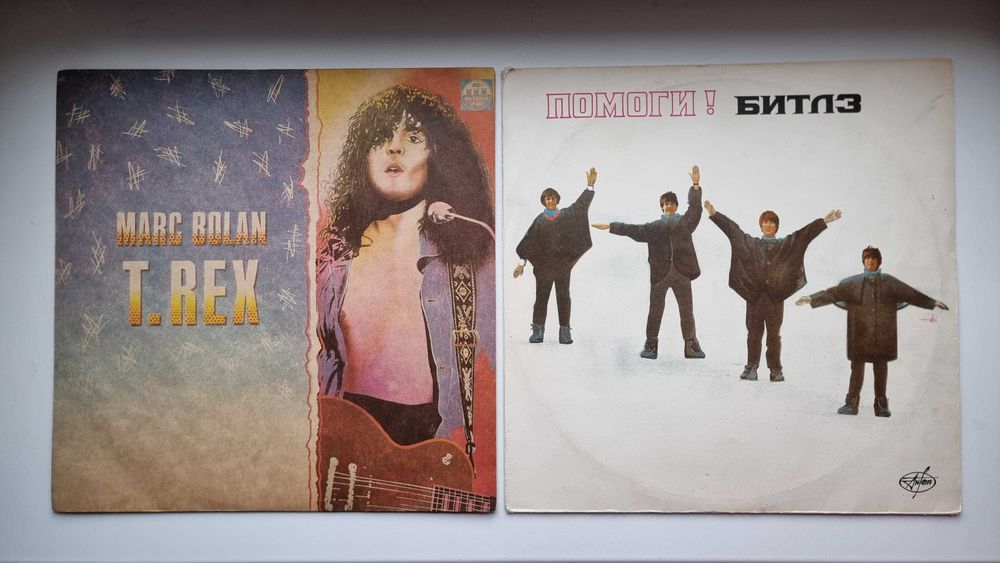 Платівки вінілові Beatles, T-Rex, Led Zeppelin