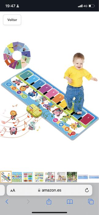 Tapete musical para crianca