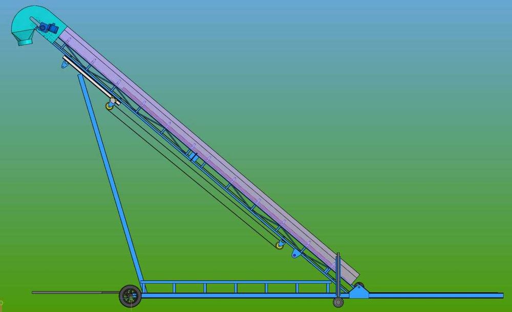 Разгрузчик вагонов ленточный для щебня, песка от 180 тон в час