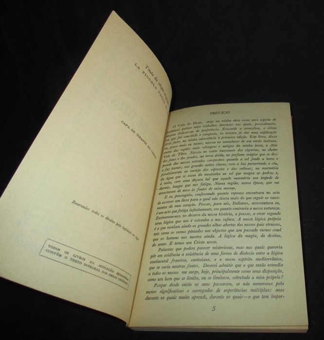 Livro O Vale de Deus Carlo Coccioli Colecção Miniatura