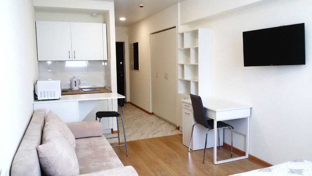 Посуточно SMART House комфортные апартаменты-студио,метро Берестейская