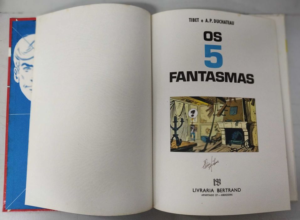 Ric Hochet e os 5 Fantasmas. Edição Bertrand 1977, Como Novo