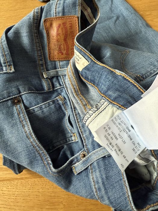 Jeansy Levis rurki W27 L30