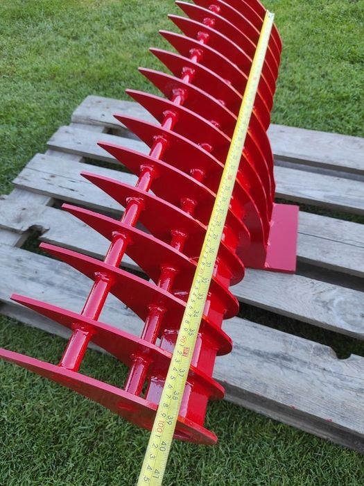 Grabie ażurowe 100cm widły łyżka do gałęzi ziemi trawnika minikoparki