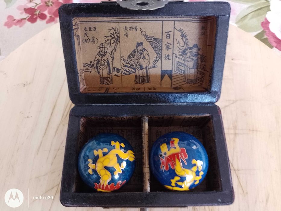 Bolas de saúde chinesa para combater stress