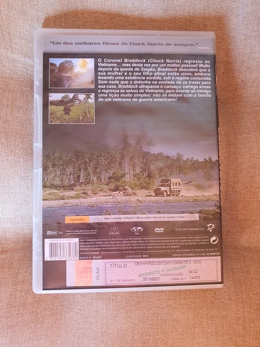 DVD Movie 'Missing in Action 3' Starring Chuck Norris with Portuguese Subtitles64575304087427121