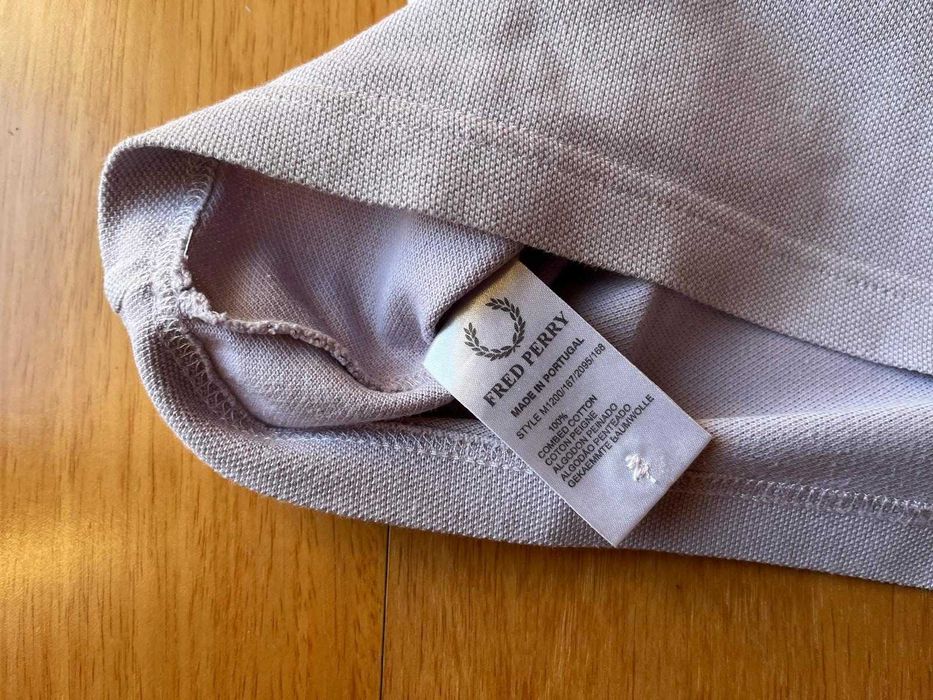 Pólo lilás da Fred Perry - Homem - Tamanho S