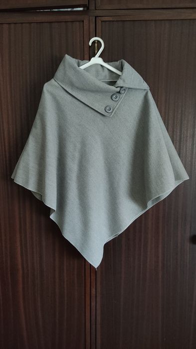 Poncho cinzento Novo