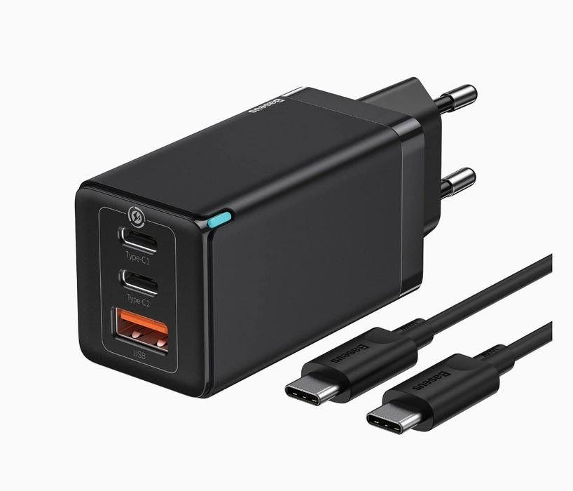 Carregador 65w USB Baseus para computador portátil ou smartphone