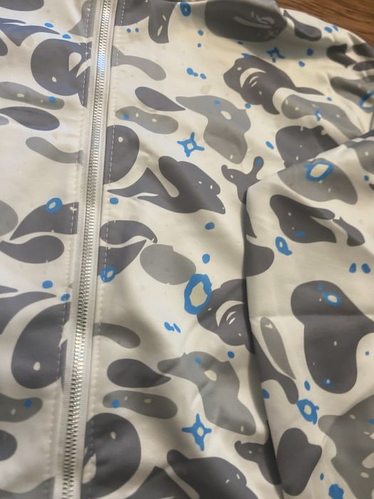 ‼️РОЗПРОДАЖ‼️ Худі бейп, Кофта Bape, зіпка Bape (біла), СВІТИТЬСЯ