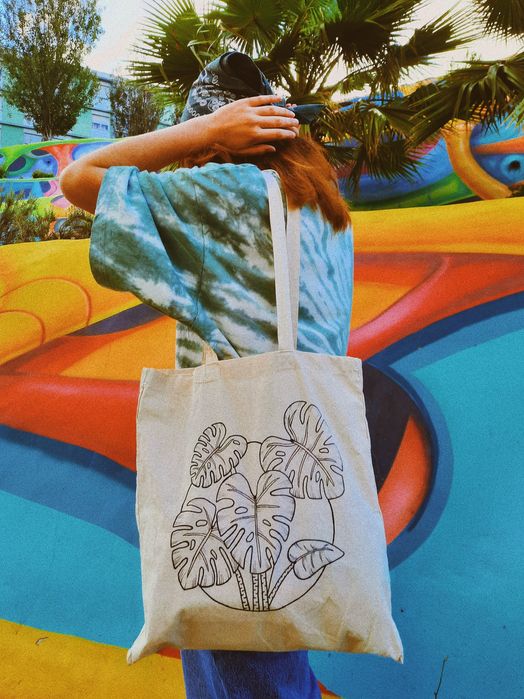 Tote bag pintadas à mão