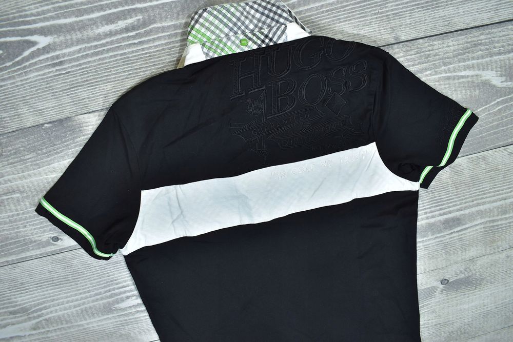 Hugo Boss Męska Czarna Koszulka Polo Regular Fit L