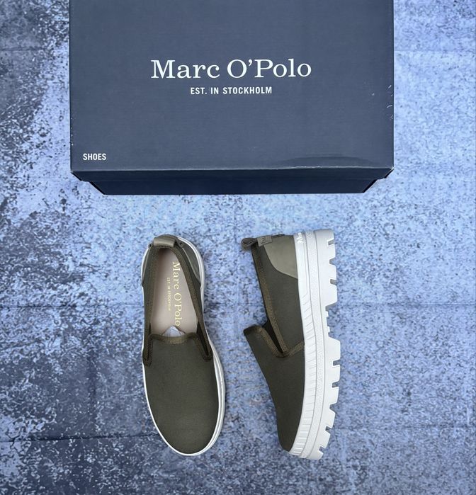 Marc O’Polo buty na platformie mokasyny loafersy