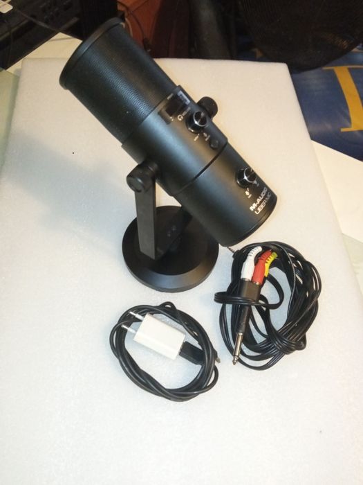 Microfone acústico 4 botões de nivelamento