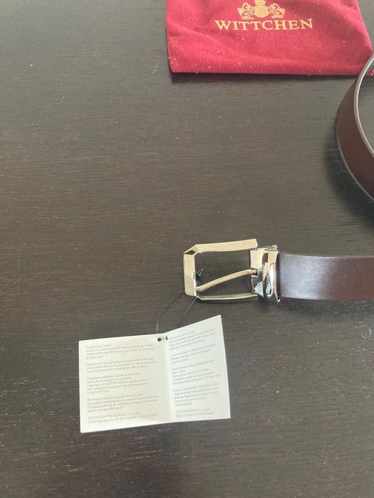 Pasek skórzany brązowy VIP Collection (Wittchen)