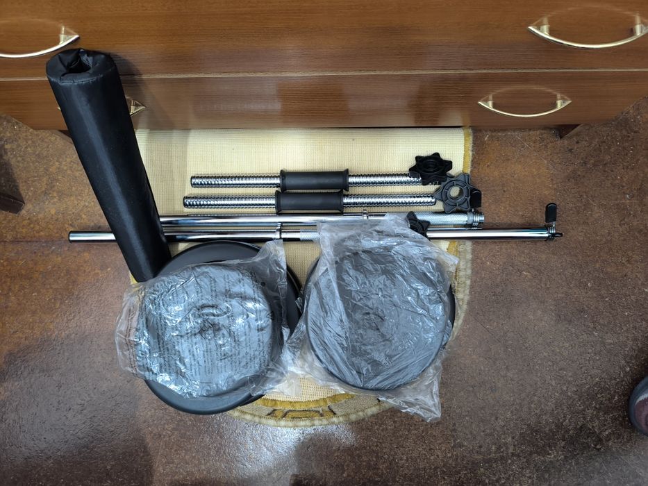 Barra + halteres total 30kg