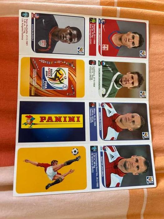 Panini South Africa 2010 Update - 10 folhas com 8 cromos