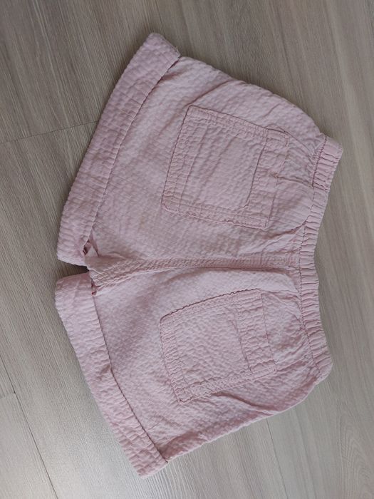 Krótkie spodenki pudrowy róż H&M 92 cm