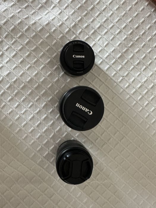 Canon m50 com 3 objetivas e acessorios