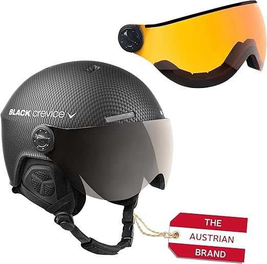 Black Crevice Kask narciarski Arlberg z 2 wizjerami carbon  M 54-57 cm