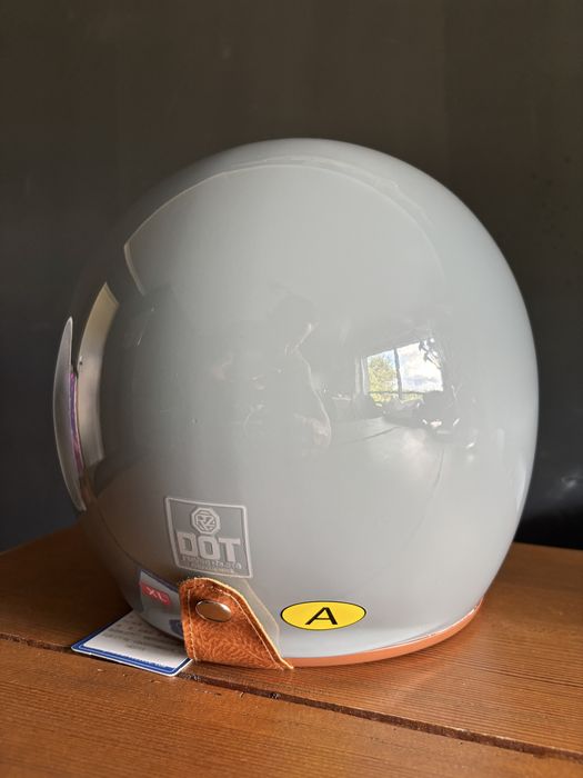Retro kask xl szary skuter motorower motor