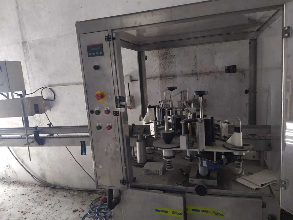 Rotuladora para garrafas rotulagem dupla carrossel