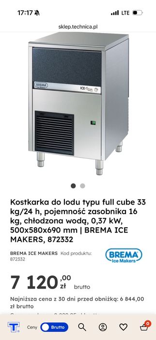Kostkarka do lodu Brema