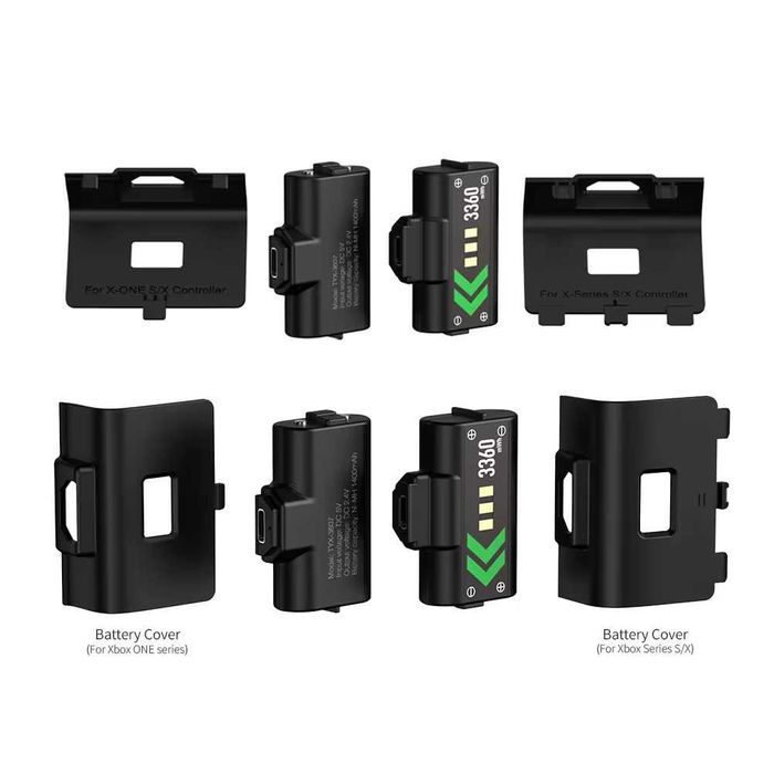 1400 mah Акумулятори 2шт для Xbox Series X S/One/S Зарядка/2шт батарея
