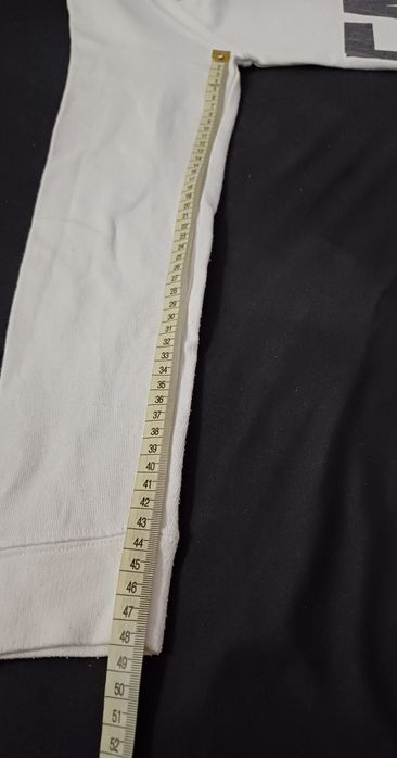 Mleczno-biała bluza z kapturem S