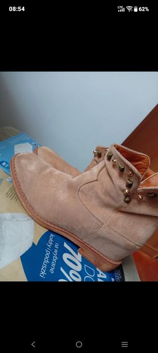 Botki damskie ukryta koturna