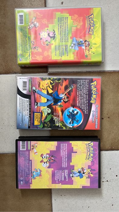 3 cassetes VHS POKÉMON francesas