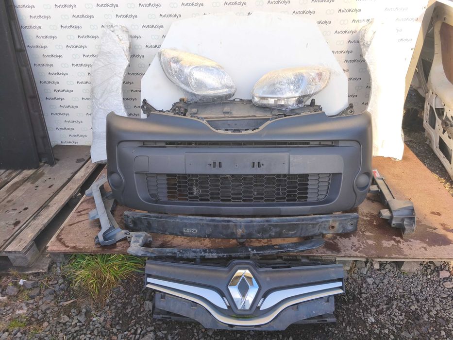 Renault Kangoo 08-16 Капот бампер Фара радіатор Рено Канго Комплект