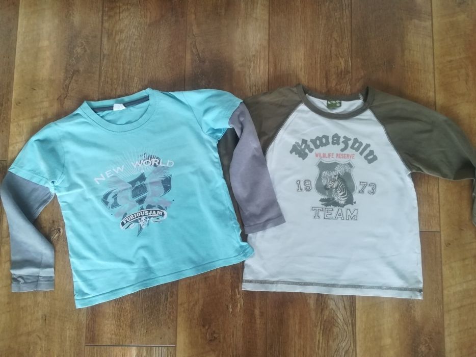 Zestaw bluzka plus bluzka długi rękaw r. 116