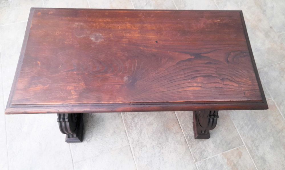 Mesa de centro sala em Carvalho