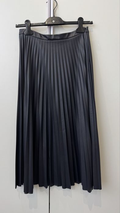 Шкіряна спідниця пліссе Max Mara