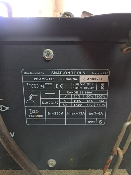 Maquina soldar Snap-on pro 187
