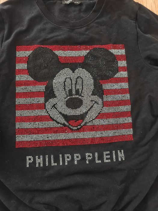 Bluza Philipp Plein M dżety cyrkonie myszka premium bawełniana