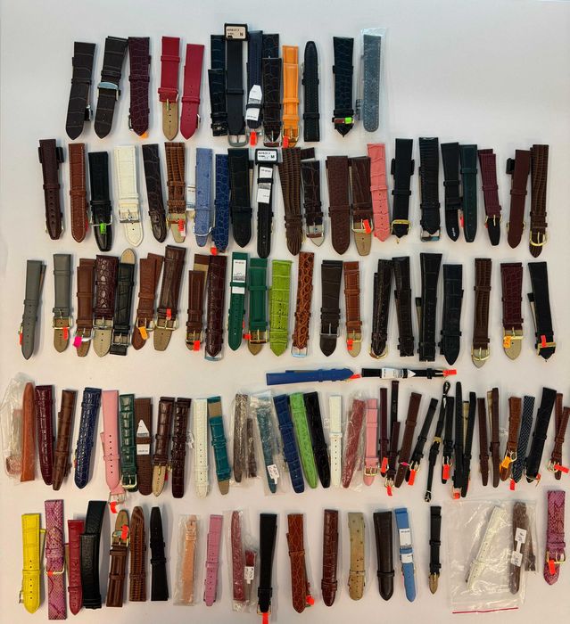 Новые, брендовые, кожаные ремешки для часов