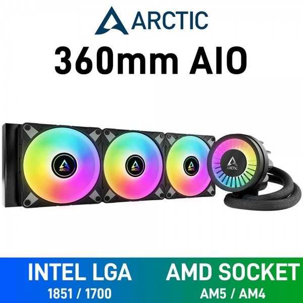 Система рідинного охолодження Arctic Liquid Freezer III 360 A-RGB кріплення під LGA1700/1851 Core Ultra