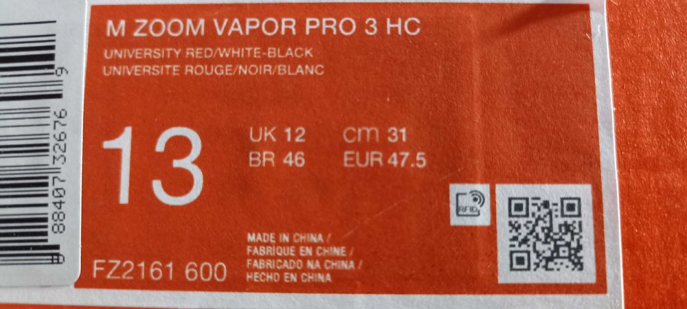 Nike Zoom Vapor Pro 3 nowe 47,5