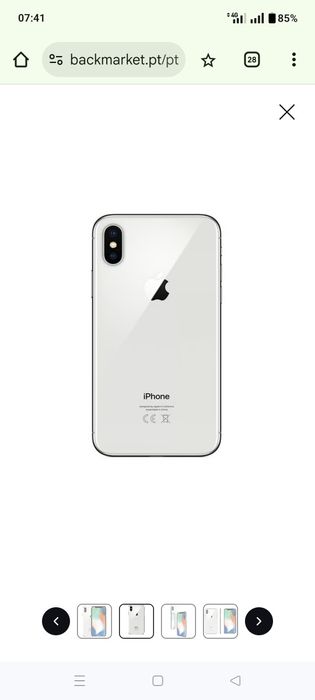 Vendo iPhone XS branco 128gb com carregador e cabo