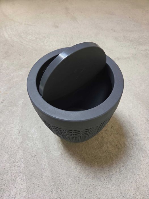 Balde lixo cinzento 6L