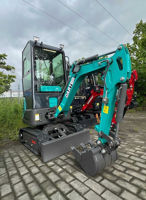 Nowa Minikoparka CARTER CT12K Ramię Skrętne 1200kg + 3 ŁYŻKI Diesel
