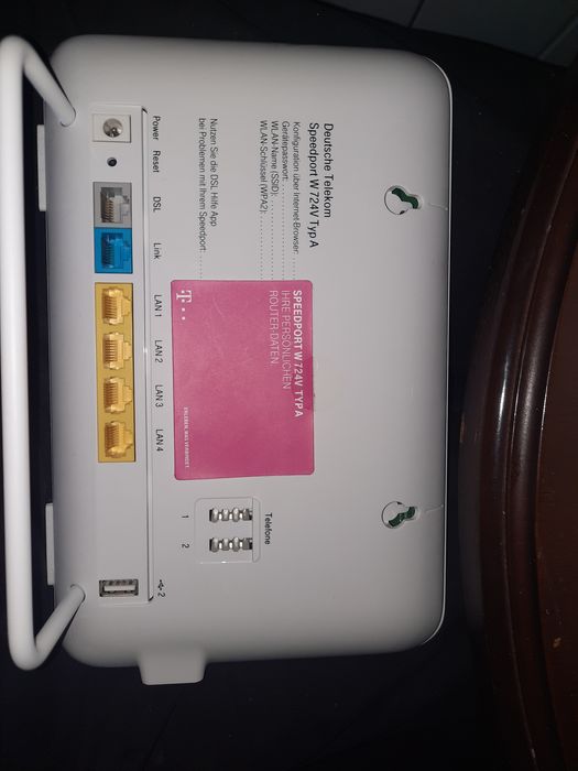 Лан,speedport w724v